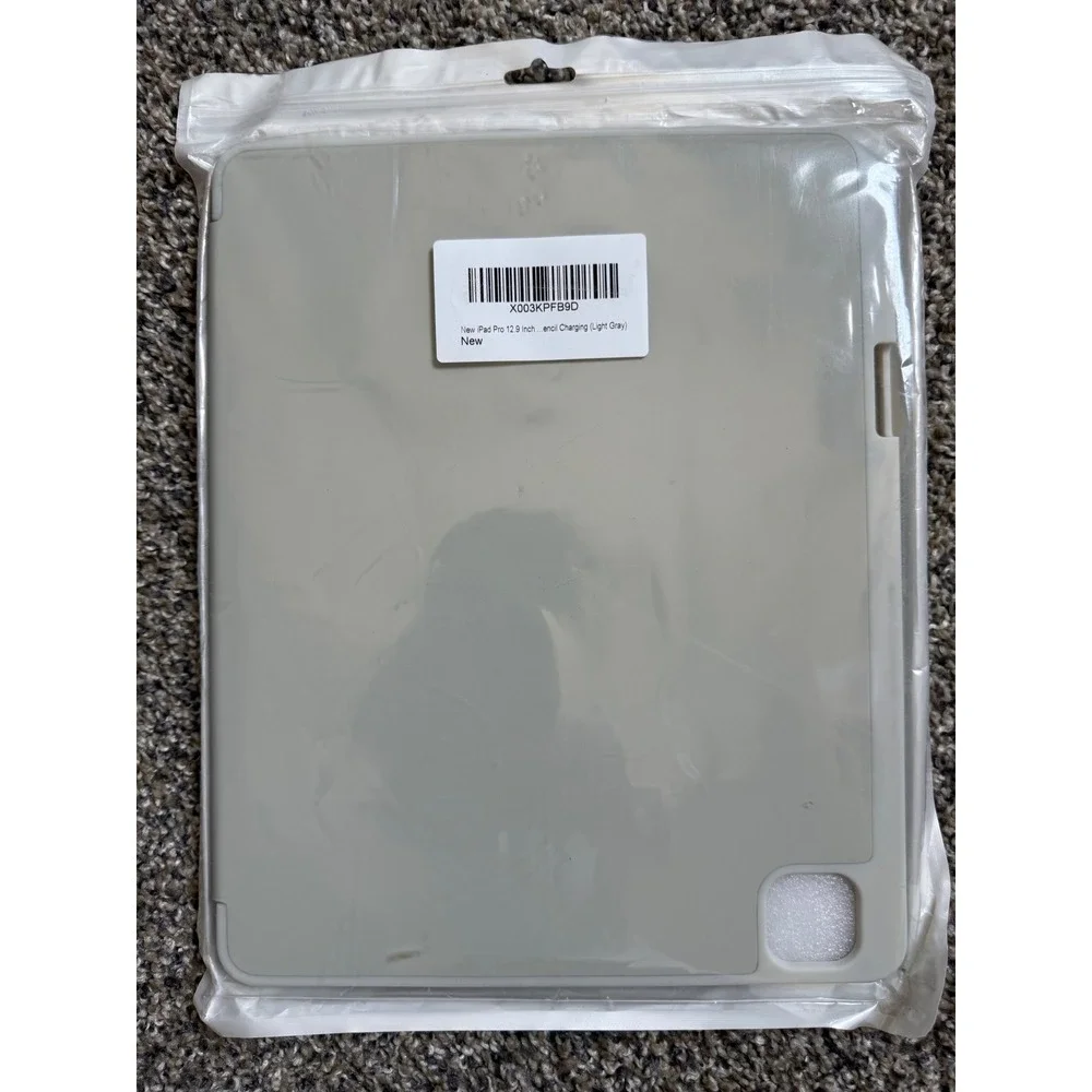 Unbranded Tablet Case iPad Pro 12.9 Light Gray New Pencil‎ Charging Folio Stand